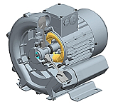 1-traps zijkanaalventilator